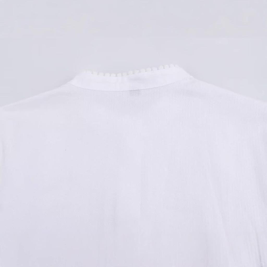 2025 Spring Women's European & American Fashion Vertical Lace Romantic Top