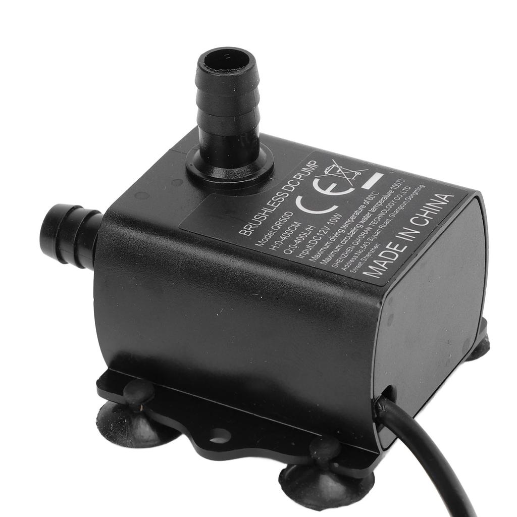 Погружной водяной насос DC 12В 10Вт 0?Микробесщеточный погружной водяной насос 400 л/ч для аквариума