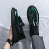 Fashion Green Slip-On Luxury Moccasins Men Casual Shoes Thick Bottom Tassel Formal Leather Shoes Men Luxury Patent Leather Dress Loafers