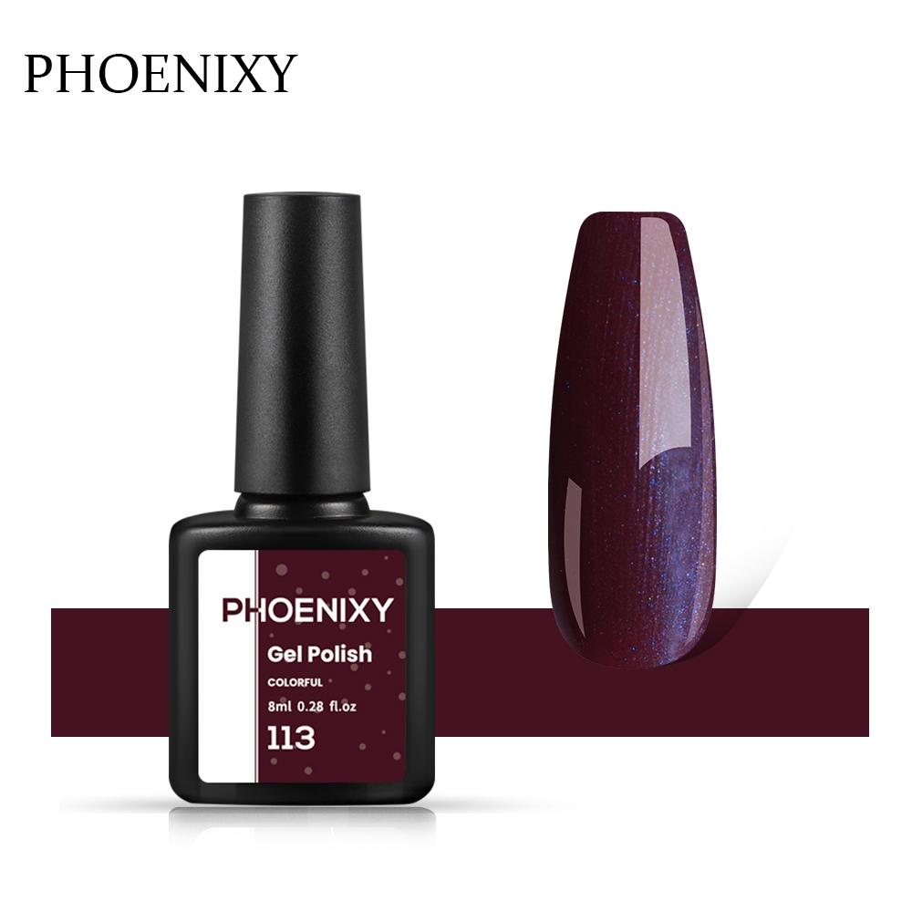 PHOENIXY, 60 цветов, гель-лак для ногтей, долговечный гель-лак, верхнее базовое покрытие, полуперманентный гель-лак, дизайн ногтей «сделай сам»