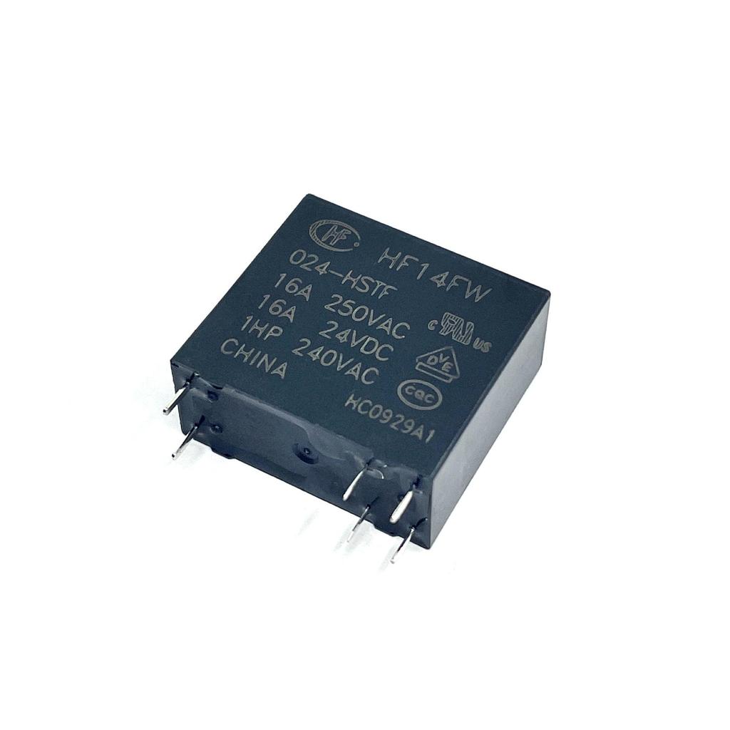 Original Hongfa HF14FW-024-HSTF/012-ZSPT Relay, 6-pin, 16A Load, Overmolded Type