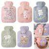 Cartoon Tummy Warmers 500ml Hand Warmer Hot Water Bottle Plush Cover Hot Water Bag