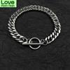 Bracelet For Women Cuban Chain Thick Men 'S And Women 'S Braids Titanium Steel Couple Hand -Decorated Ot Bare Chain Bundy