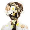 SENJWARM Bud Flower Hair Hair Dried Mizuhiki and Gold Leaf Hair Coming of Age Graduation Gold Japanese Wedding Ornament, Yukata, Ornament, Flower,
