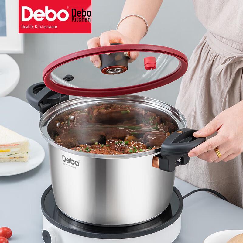 Антипригарная кастрюля с микро-давлением из нержавеющей стали Debo 304