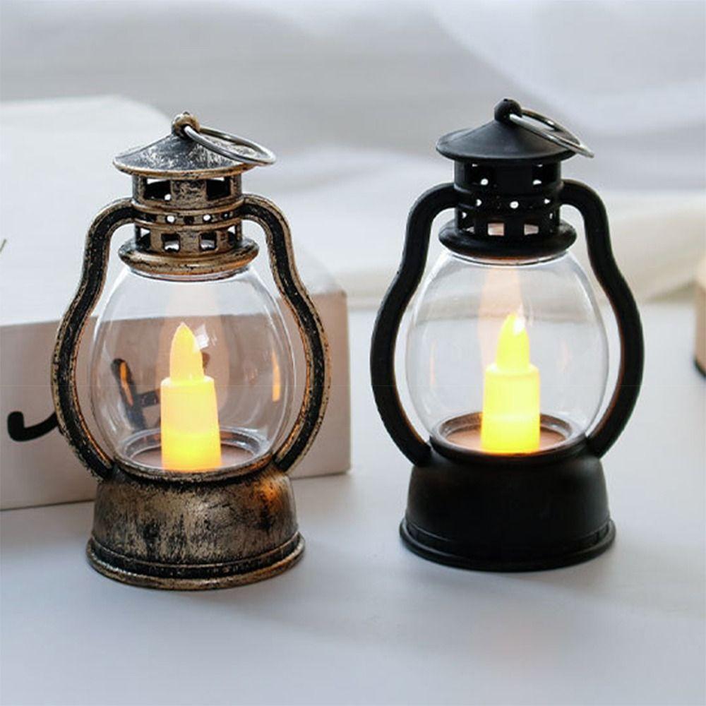 Portable LED Candle Light Retro LED Night Light Electronic Candle Lamp For Halloween Festival Etc