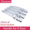 Chrome Car Door Handle Cover for Toyota Crown S180 MK12 2004~2008 Luxury Covers Car Trim Set Exterior Accessories 2005 2006 2007