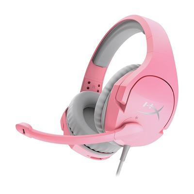 HYPERX Cloud Stinger Pink игровая гарнитура совместимая легкая 2 года гарантии производителя для работы дома удаленная работа видеоконференция удаленная работа розовый