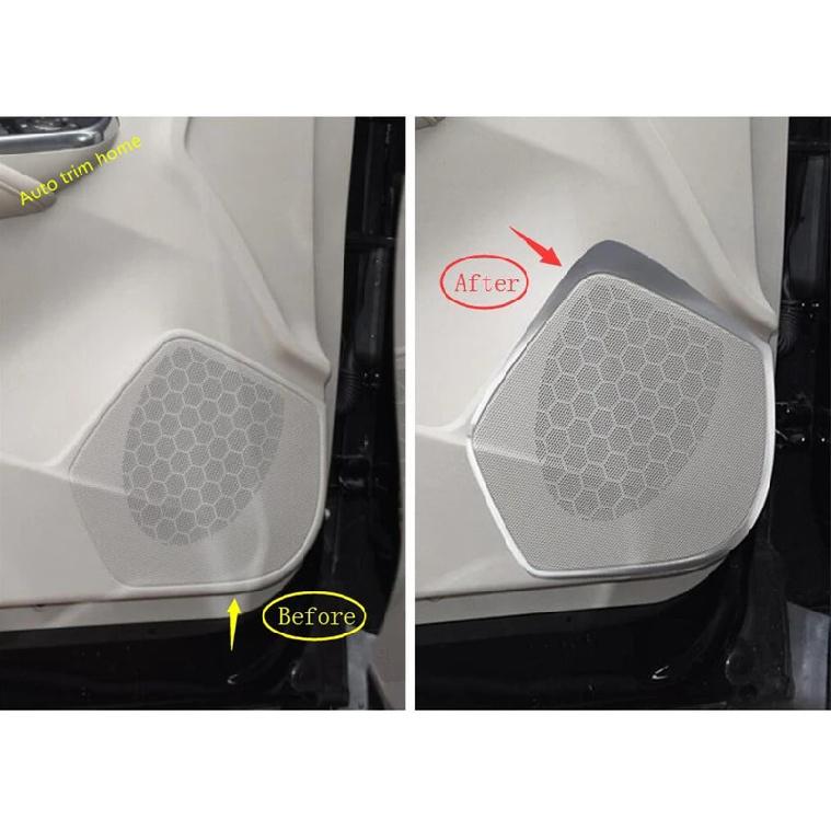 Car Inner Door Stereo Speaker Audio Sound Loudspeaker Ring Frame Cover Trim Accessories Interior For Cadillac XT4 -