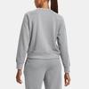 Under Armour Letter Print Crew Neck Long Sleeve Sweatshirt Women Sweatshirt Gray 1379833-011