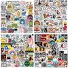 50 Cartoon Funny Characters Expressions Graffiti Stickers Decorate Guitar Notebook Suitcase DIY Waterproof