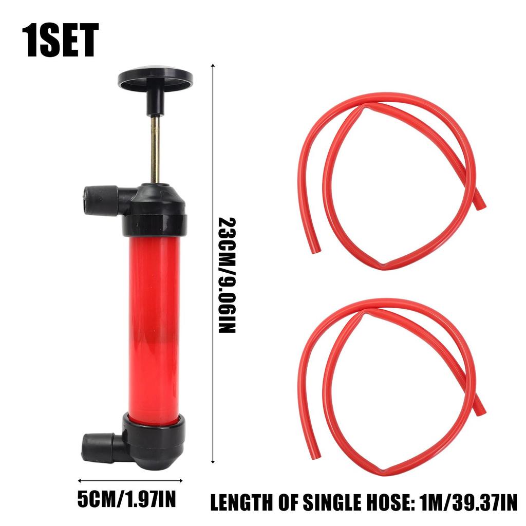 Siphon Pump Liquid Transfer Hand Suction Alloy PVC Fluid Extractor Car Gas Petrol Diesel Oil Aquarium Water Tool Two Way Flow