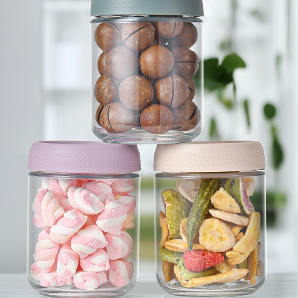 480 мл 16 унций Баночки для приготовления еды с крышками Контейнеры для еды Новая миска для йогурта для закусок, специй, сахара