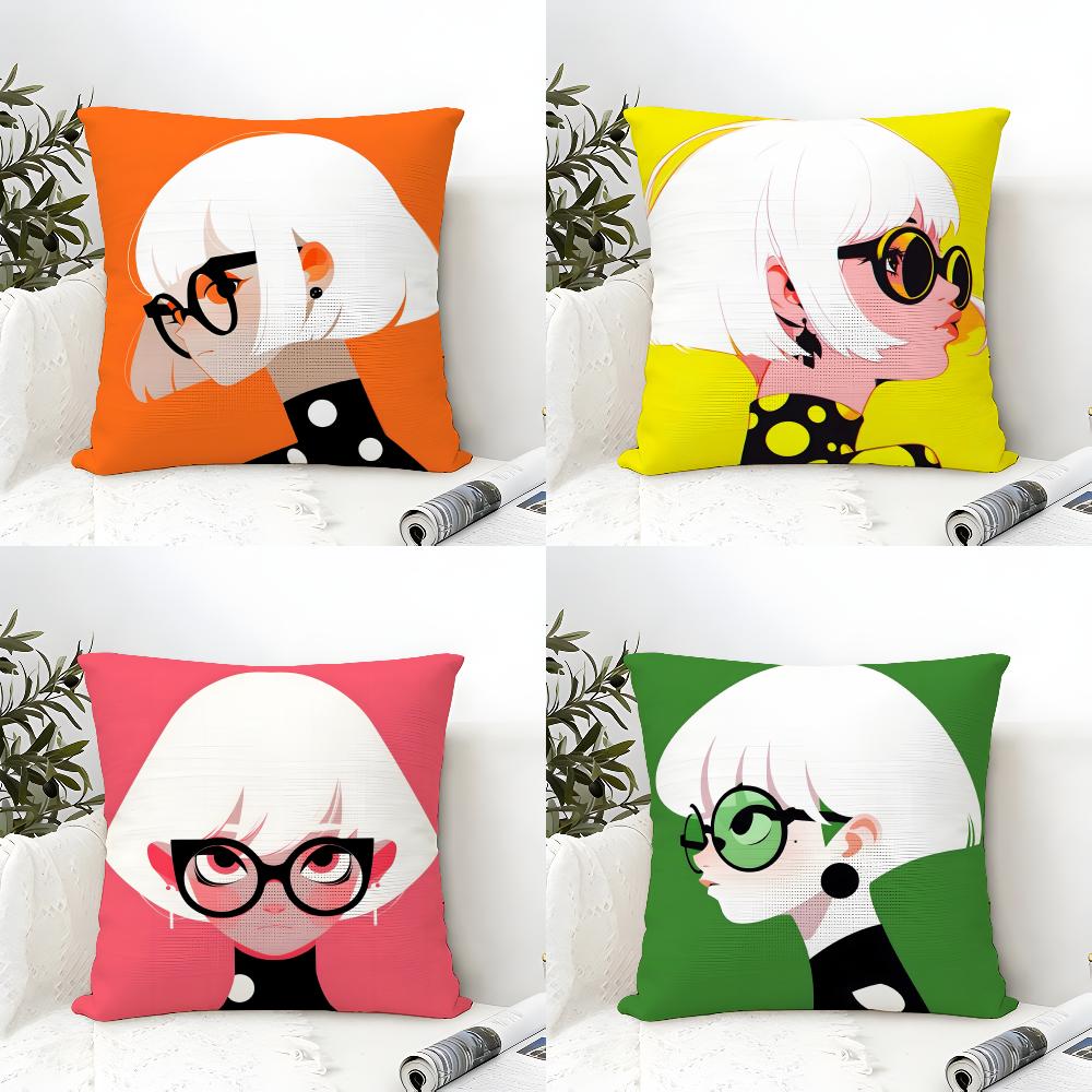 Yayoi Kusama Minimalism Pillow Case Linen Cushion Covers For Decorative Sofa Home Pillows Case Car Chair Pillows Cases
