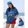 Crying Center Star Tropical Fish Aquarium Washed T-Shirt