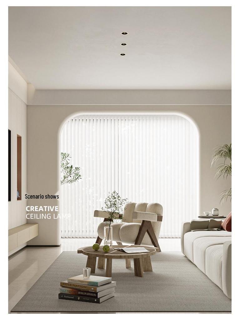 Встраиваемый светильник с антибликовым покрытием и встроенным точечным светильником для потолка гостиной