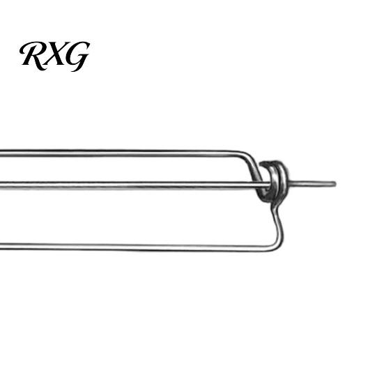 Outdoor Grilling Accessories Chicken Wing Grill Skewers, Stainless Steel Barbecue Wings Fork, Heat Camping Campfire Cooking Tool Resistant Clamping