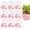 10 шт., модный очаровательный брелок с цветочным колокольчиком, подвесной колокольчик, брелоки для кошелька, сумок, женщин и девочек