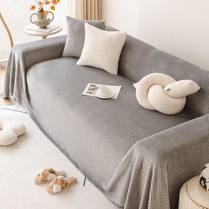 Universal Sofa Towel High Sense Autumn and Winter Sofa Blanket Plush Dustproof Sofa Cover Cloth