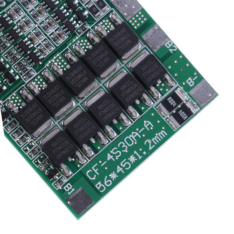 4S 14,8V 30A Bms PCB Защитная плата 18650 Баланс ячеек литий-ионной батареи