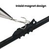 Magnetic Fishing Rod Hook Holder with Rubber Rings Easy Installation Reusable Non-slip Fishing Lure Bait Keeper Fishing Tackle