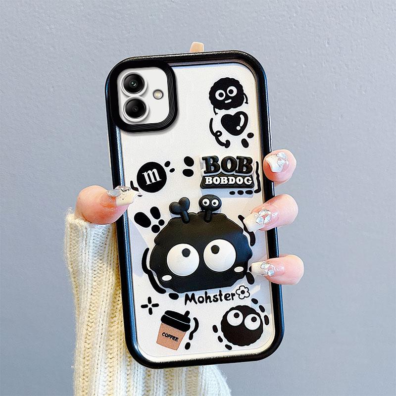 KEYSION Shockproof Case for Samsung A06 4G A05 A04 A04e with Lanyard Silicone Cute 3D Cartoon Doll Phone Cover for Galaxy M04 F04