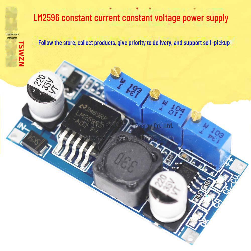LM2596S Регулируемый понижающий стабилизатор напряжения DC-DC с цифровым дисплеем, постоянный ток 3 А, поддерживает выходы 3,3 В, 5 В, 12 В, 24 В.