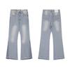 Gallery Dept Basic Washed Flare Jeans Blue Patchwork Denim Pants Men Women