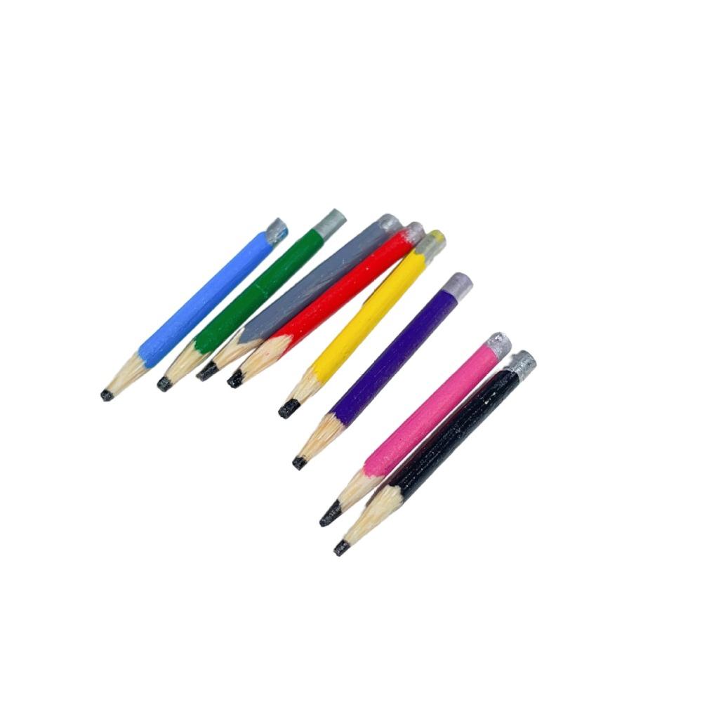 Учебная сцена Мини цветные карандаши Ролевая игра Миниатюрная ручка Карандаши для кукольного домика Детская игрушка