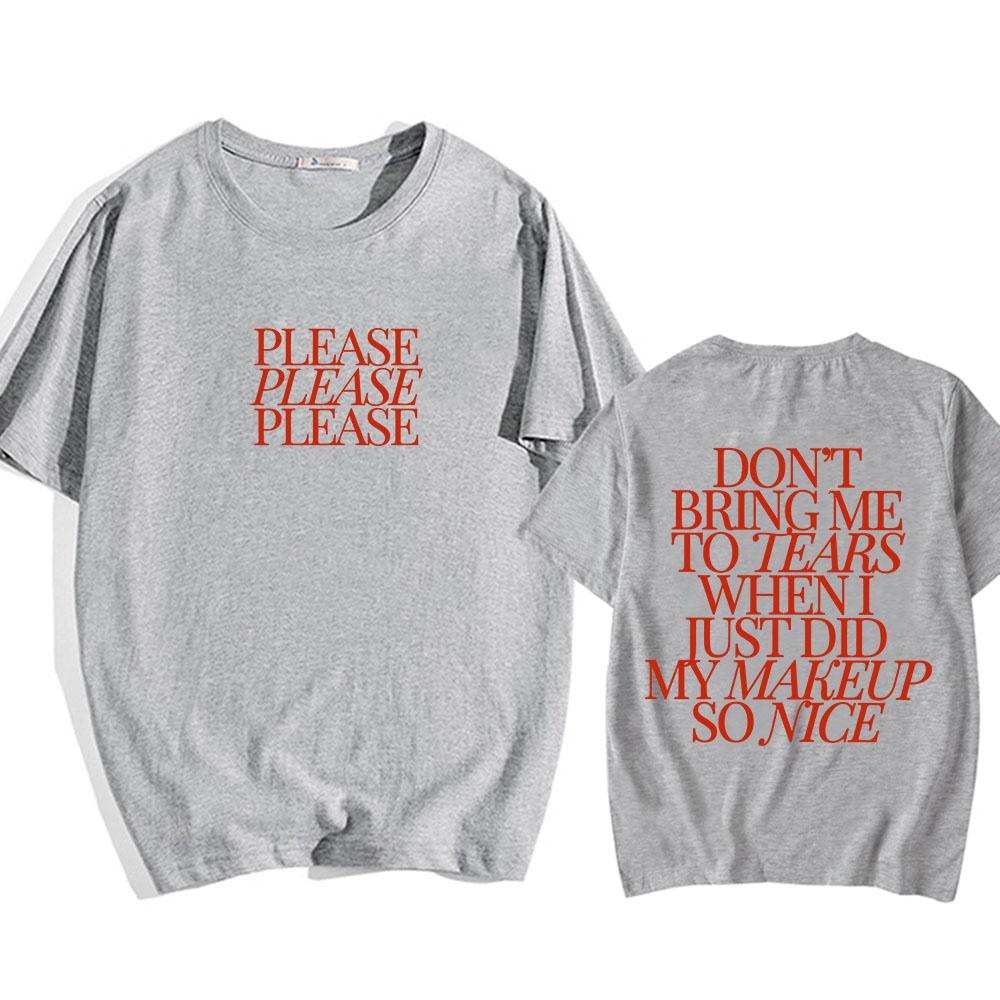 2024 Song Please Please Please T-shirt Sabrina Carpenter Short N' SweetAlbum Tee-shirt Cotton Summer Unisex Streetwear Graphic