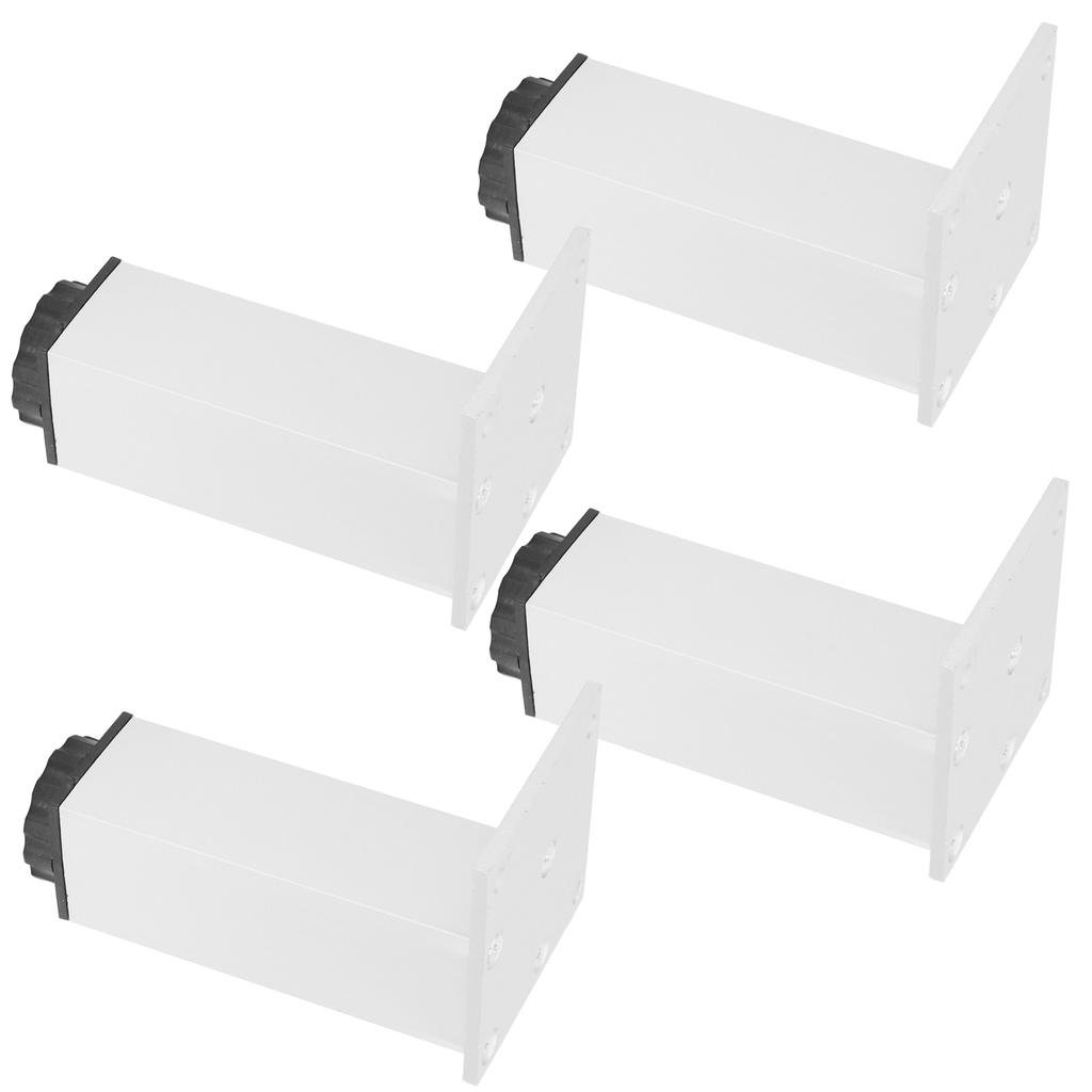 4 шт. Ножка для дивана Алюминиевый сплав Квадратная Регулируемая Ножка для шкафа Мебельная фурнитура 120 мм