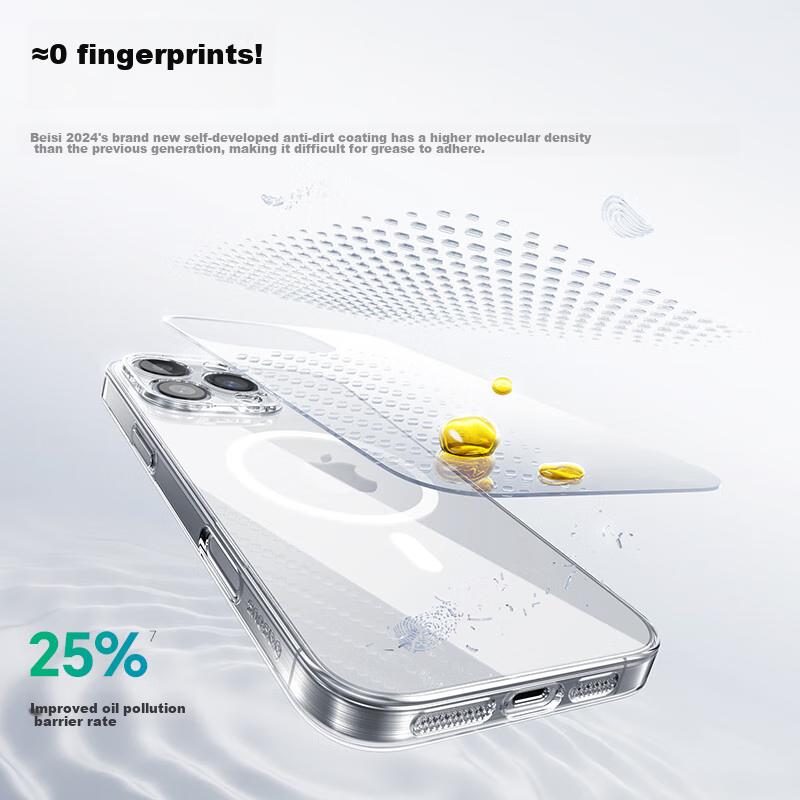 Baseus Ice-Clear Heat Dissipation | 100W Sales], IPhone 16 Pro Max Phone Case, 16 Pro Max Magsafe Magnetic Charging, Ultra-Thin Shockproof