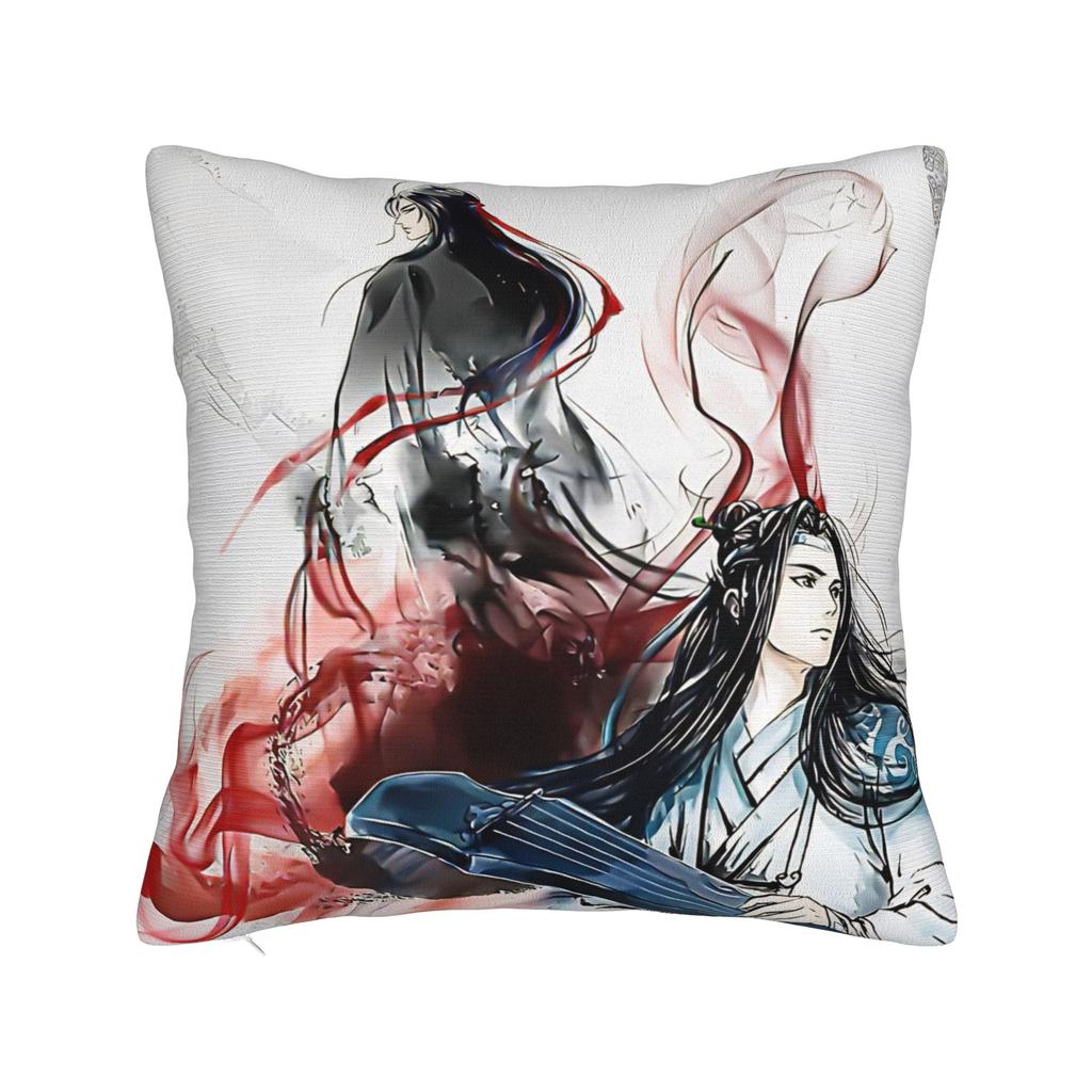 Pillow Cover The Founder of Diabolism Mo Dao Zu Shi Cartoon  Kawaii Pillow Case For Living Room Chair Pillowcases