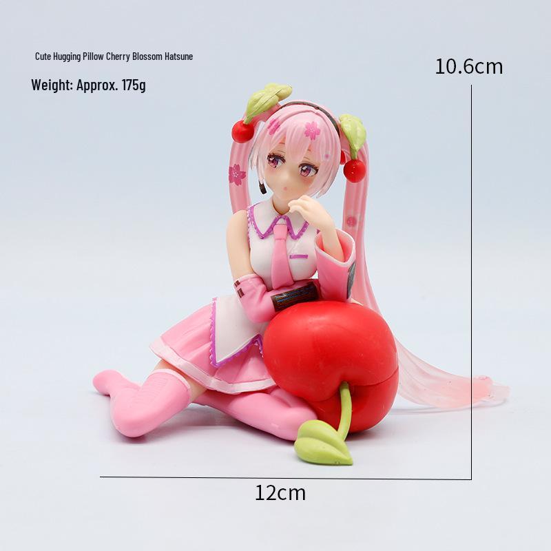 Hatsune Princess Sakura Warrior 2D Figure – Cherry Blossom Car & Desktop Ornament