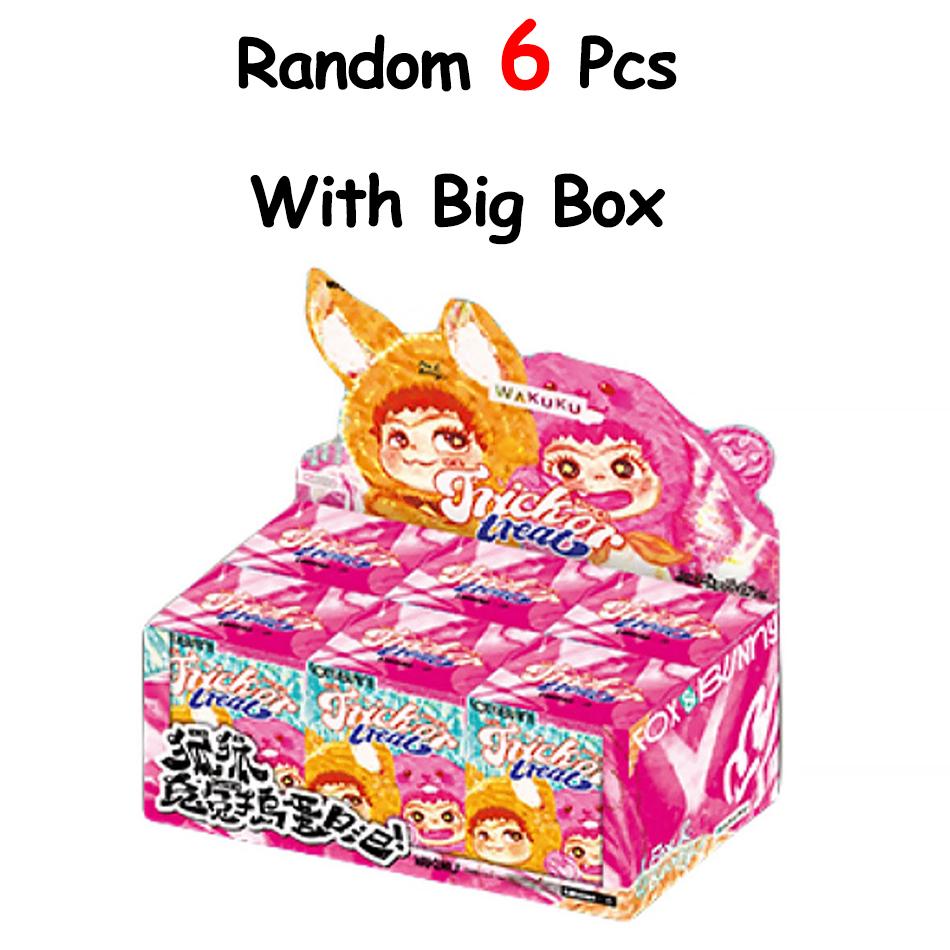 Wakuku Fox&Bunny Trickor Treat Series Blind Box Keychain Doll Pendant Toy Birthday Valentine'S Day Collection Model Kid Toy Gift