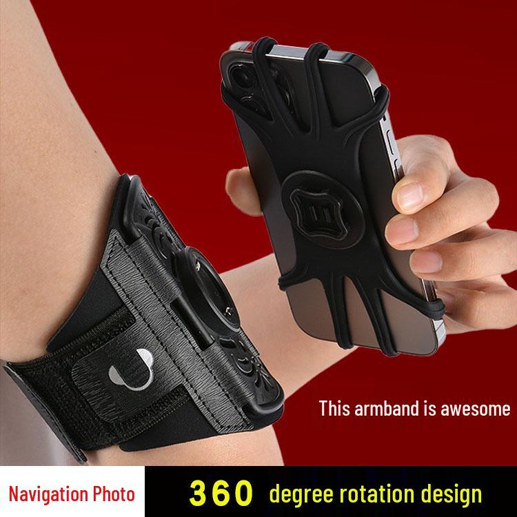 Многофункциональный вращающийся на 360° нарукавник для телефонов - Съемный наручный ремешок для бега и велоспорта