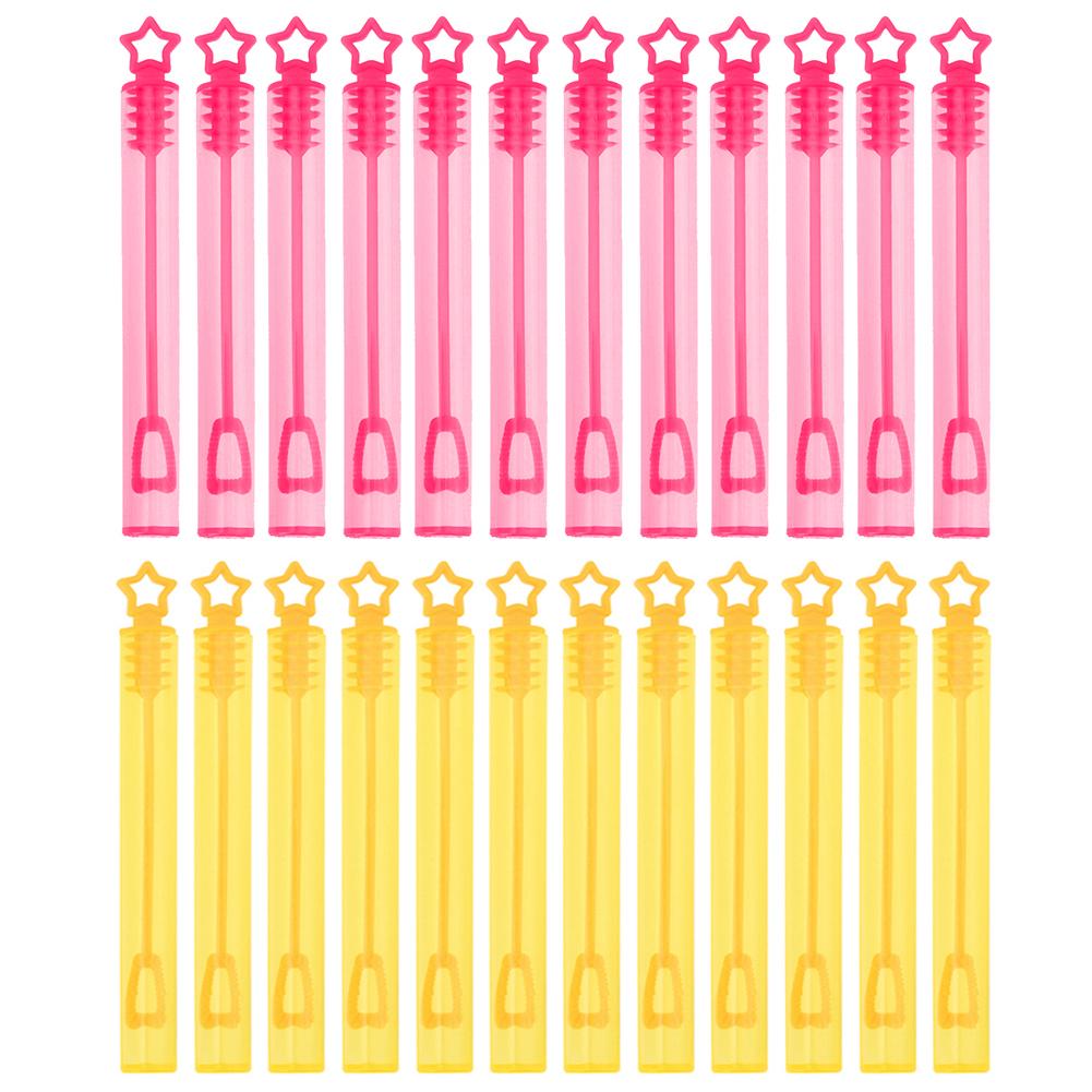 24 шт. детская игрушка «сделай сам» мыльные пузыри пустая палочка трубка для дня рождения свадьба декор для детей праздничный подарок