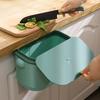 Подвесной мусорный бак на двери кухонного шкафа с ручкой, небольшой мусорный бак под раковиной, настенный контейнер для мусора, компостная корзина