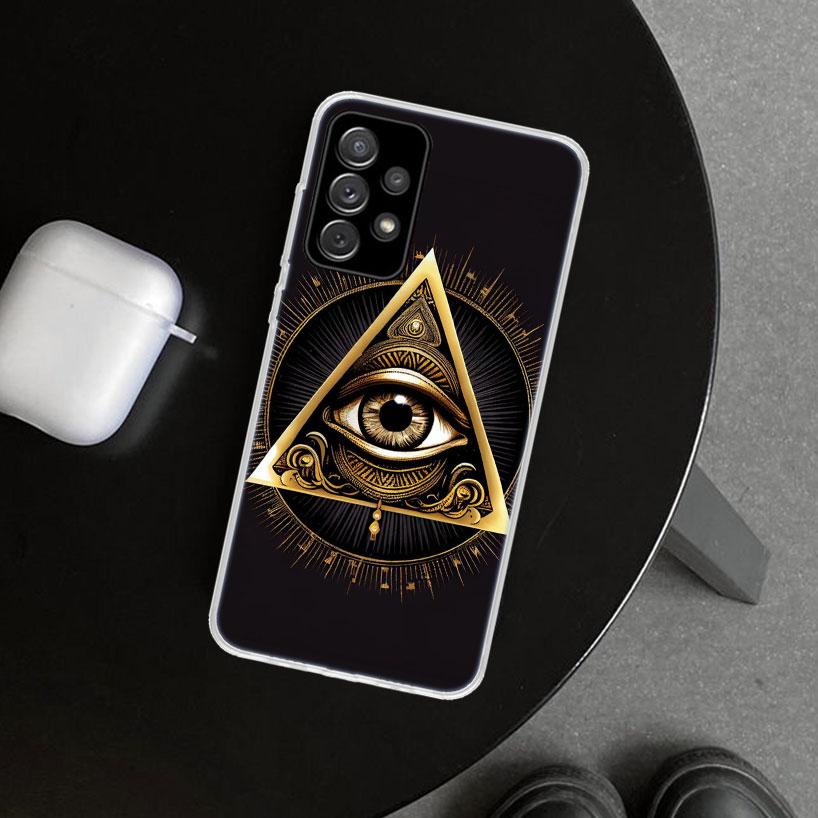 Священный Глаз Гора Египет Фреска Чехол для Телефона для Samsung Galaxy A12 A22 A32 A52 A72 A02S A51 A50S A31 A20S A10S Note 20 Ult