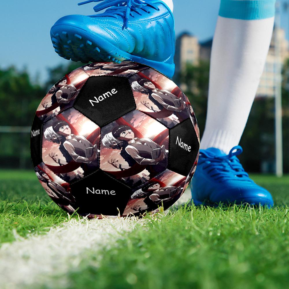 Custom Name Tokyo Ghoul Theme Size 5 Soccer Ball, Suitable for Both Indoor and Outdoor Matches, a Gift Suitable for Everyone.