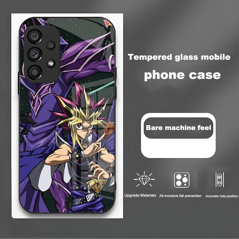 Yu-Gi-Oh! Для Samsung Galaxy Note 8 9 S10 Plus S20 S21 FE S23 Ultra A12 A13 A32 A33 Новый Мультяшный Закаленный Стеклянный Чехол для Телефона