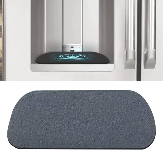 Поддон для капель холодильника Нескользящее дно Влаговпитывающий Быстросохнущий Уловитель воды Эффективная защита от брызг Многоразовый Каплесборник для диспенсера воды