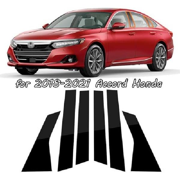 6 шт. Накладки на стойки для Honda Accord 2018- Декоративные накладки на двери Автомобильные аксессуары