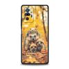 Осенний милый дизайн с ежиком Чехол для телефона для Xiaomi Redmi Note 14 13 5G 10 11 12 Pro Plus 4G 14C 13C 12C 10C Черная крышка