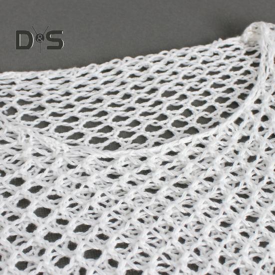 Женская накидка с круглым вырезом и длинным рукавом, сетчатый дизайн, быстросохнущая дышащая блузка, свободный крой, пляжная одежда