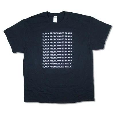 Men's 6lack Pronounced Tee T-shirt Medium Black