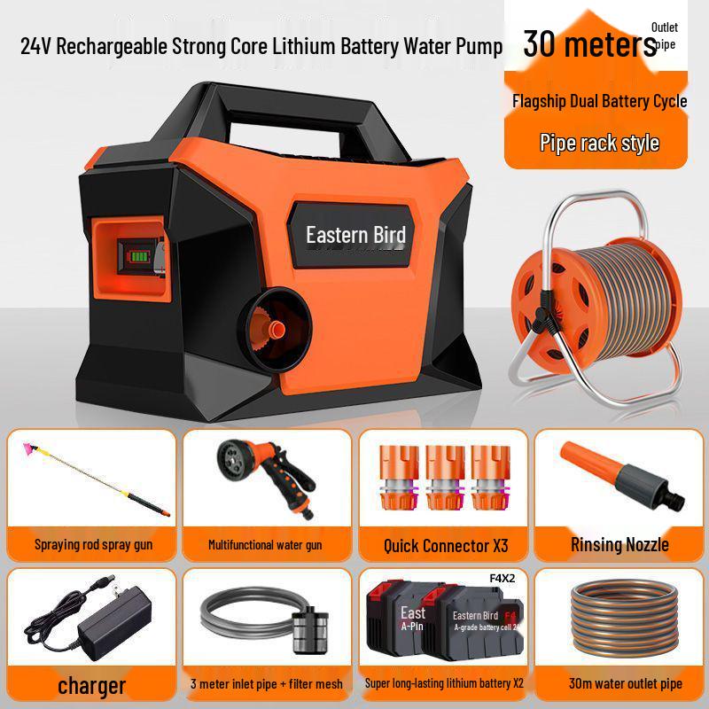 Rechargeable Automatic Water Pump for Vegetable Patch Irrigation - Ideal for Rural and Outdoor Use