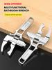 6-68mm Universal Repair Set Bathroom Hand Tools Large Opening Pipe Wrench Nut Key Adjustable Spanner Home Repair Tool Wrench