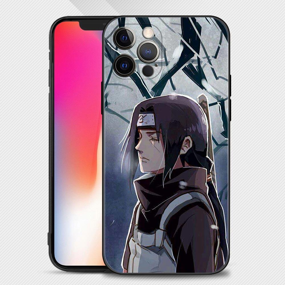 Чехол для Apple iPhone 13 12 11 Pro Max 13 12 Mini XS Max XR X 7 8 6 6S Plus 5 5S SE 2020 в виде ракушки аниме Наруто синий Хатаке Какаши