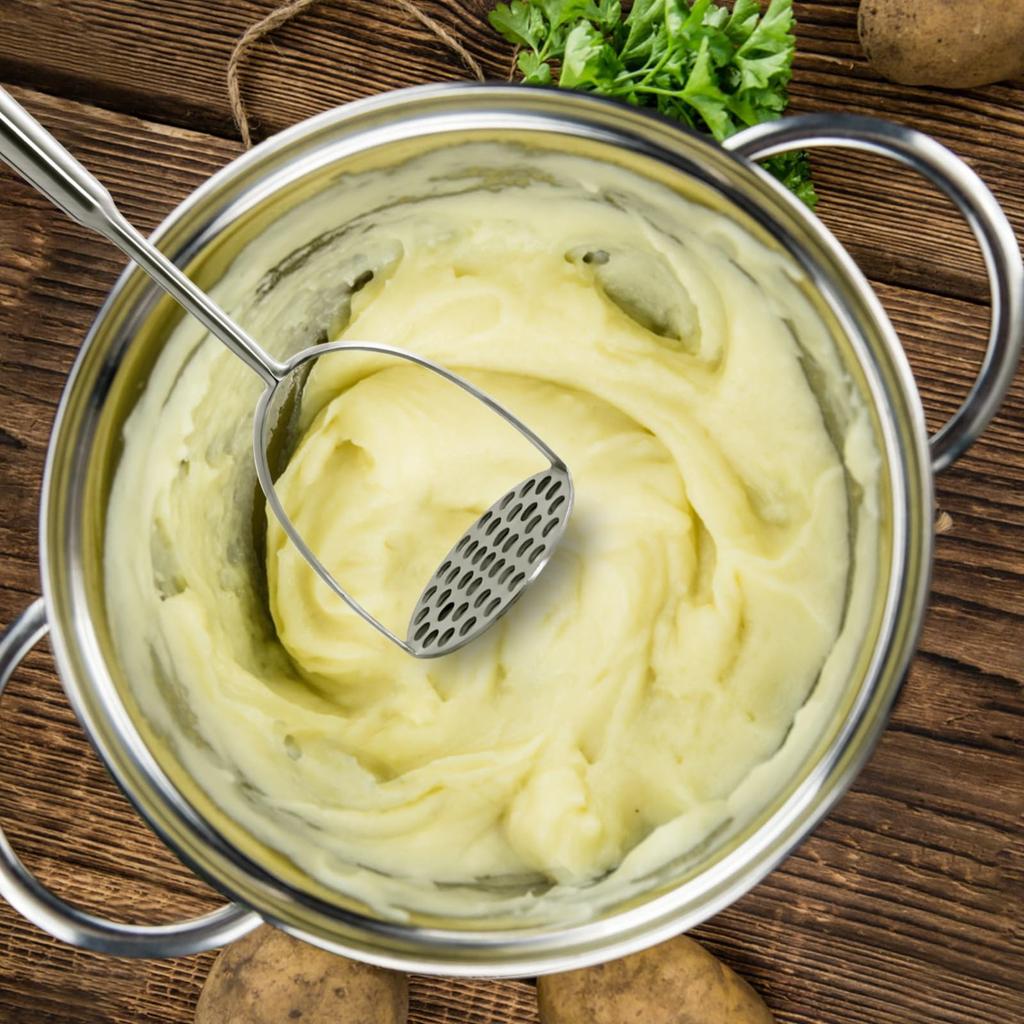 304 нержавеющая сталь остроконечный хвост толкушка картофелемялка кухонная утварь для картофеля, бобов, овощей толкушка для картофеля, корм для домашних животных, можно мыть в посудомоечной машине